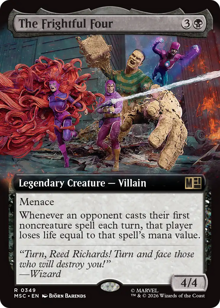 The Frightful Four (Extended Art) [Marvel Super Heroes Commander] | Chromatic Games