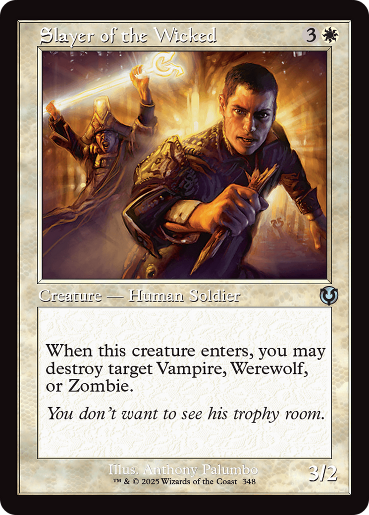 Slayer of the Wicked (Retro Frame) [Innistrad Remastered] | Chromatic Games