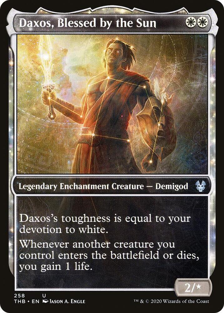Daxos, Blessed by the Sun 258/254 (Theros Beyond Death)  - Showcase Foil | Chromatic Games
