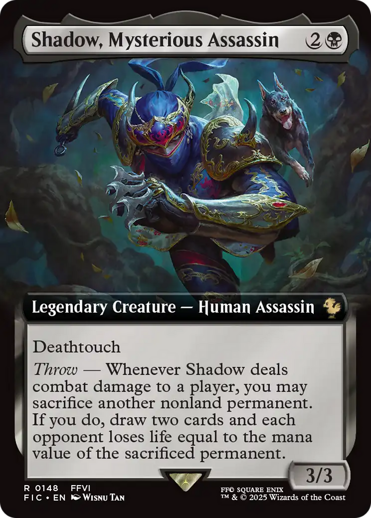 Shadow, Mysterious Assassin (Extended Art) [FINAL FANTASY Commander] | Chromatic Games
