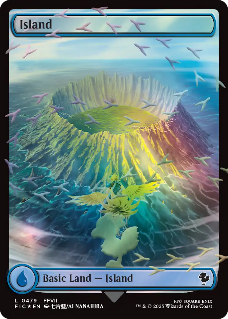 Island (Chocobo Track Foil) [FINAL FANTASY Commander] | Chromatic Games