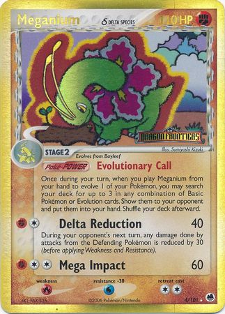 Meganium (4/101) (Delta Species) (Stamped) [EX: Dragon Frontiers] | Chromatic Games