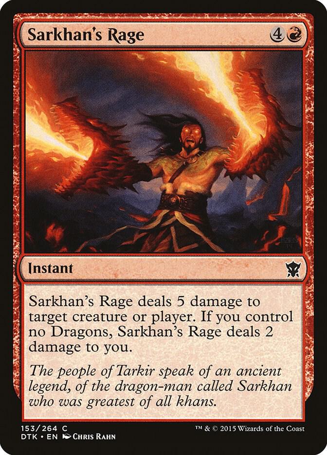 Sarkhan's Rage 153/264 (Dragons of Tarkir)  | Chromatic Games