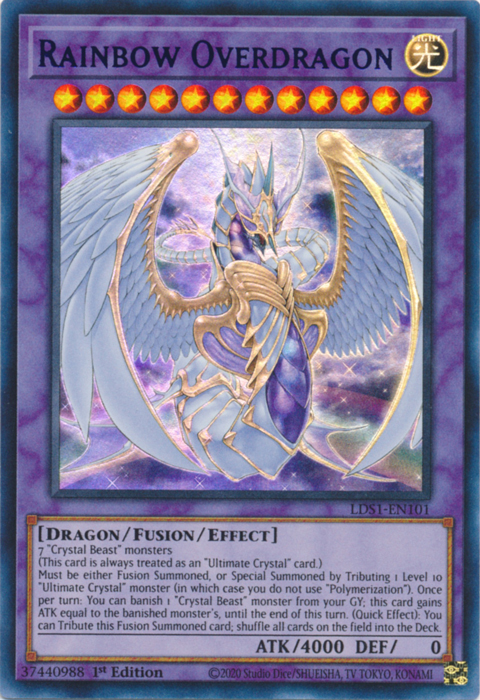 Rainbow Overdragon (Purple) [LDS1-EN101] Ultra Rare | Chromatic Games