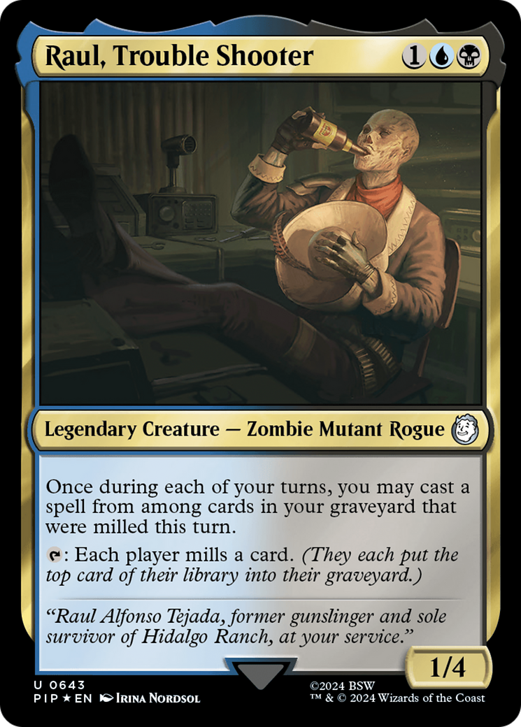 Raul, Trouble Shooter (Surge Foil) [Fallout] | Chromatic Games