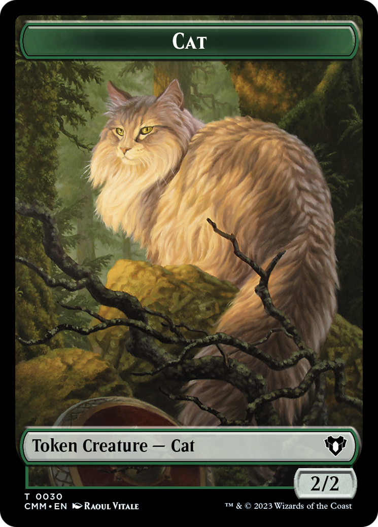 Cat Token (30) [Commander Masters Tokens] | Chromatic Games