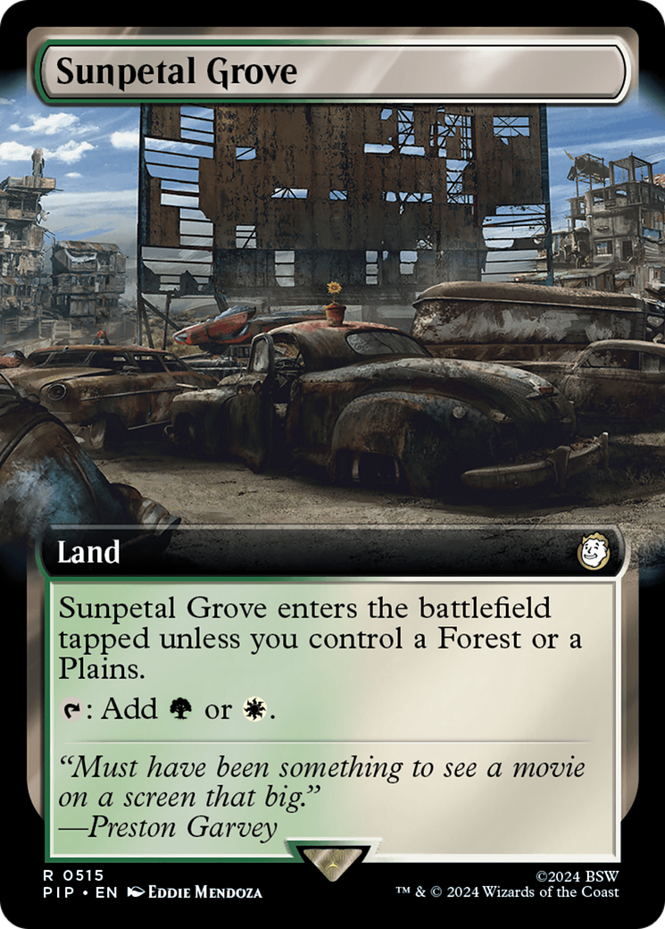 Sunpetal Grove (Extended Art) [Fallout] | Chromatic Games