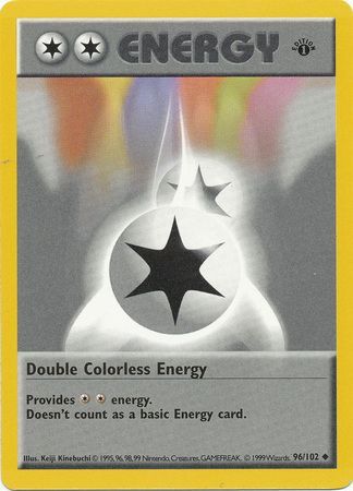 Double Colorless Energy (96/102) (Shadowless) [Base Set 1st Edition] | Chromatic Games