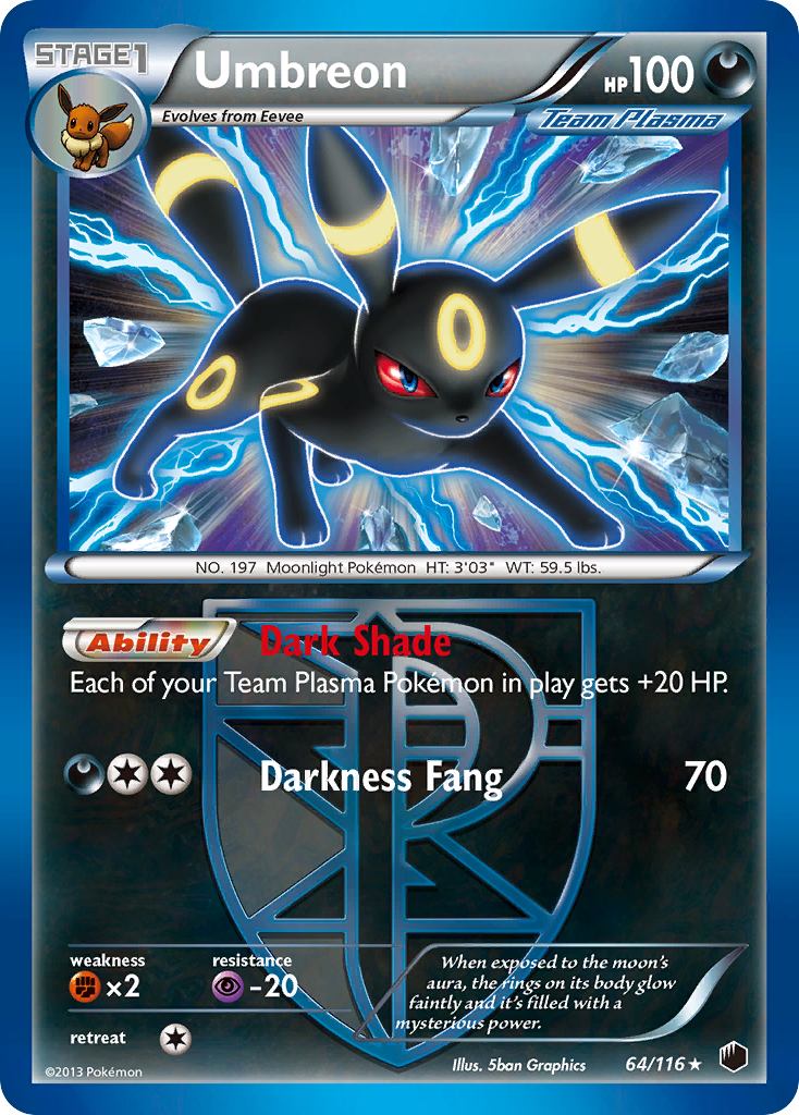 Umbreon (64/116) [Black & White: Plasma Freeze] | Chromatic Games