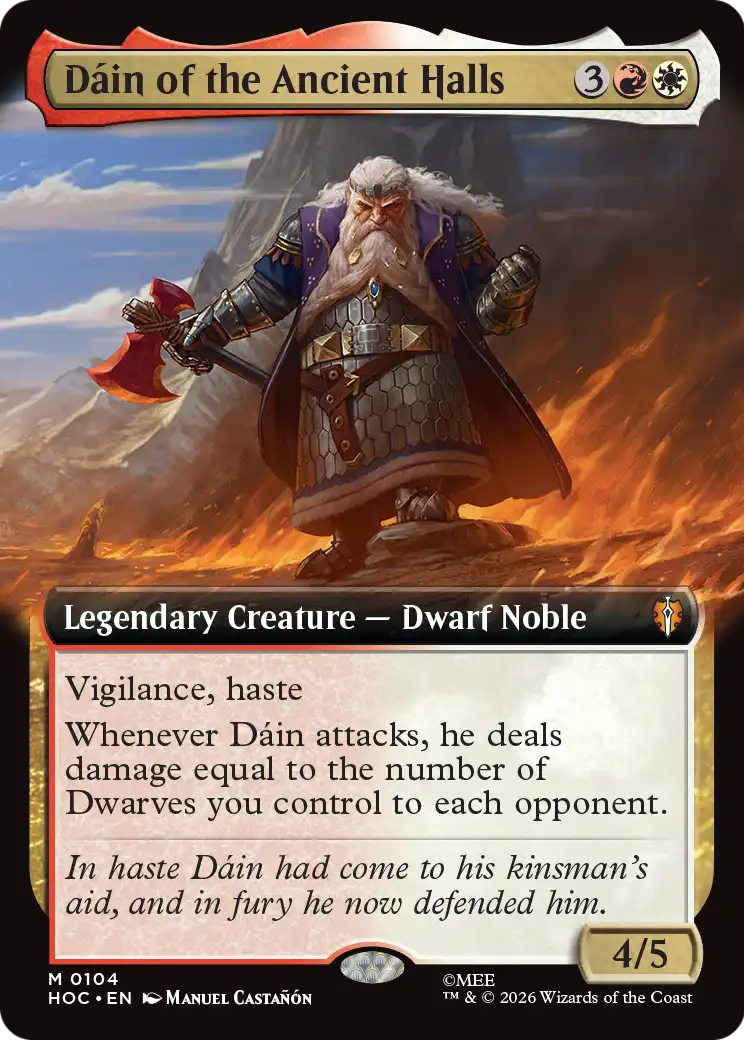 Dain of the Ancient Halls (Extended Art) [The Hobbit: Eternal-Legal] | Chromatic Games