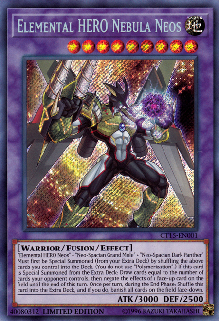Elemental Hero Nebula Neos [CT15-EN001] Secret Rare | Chromatic Games