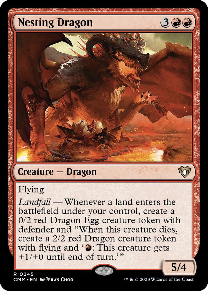 Nesting Dragon 245 (Commander Masters)  | Chromatic Games