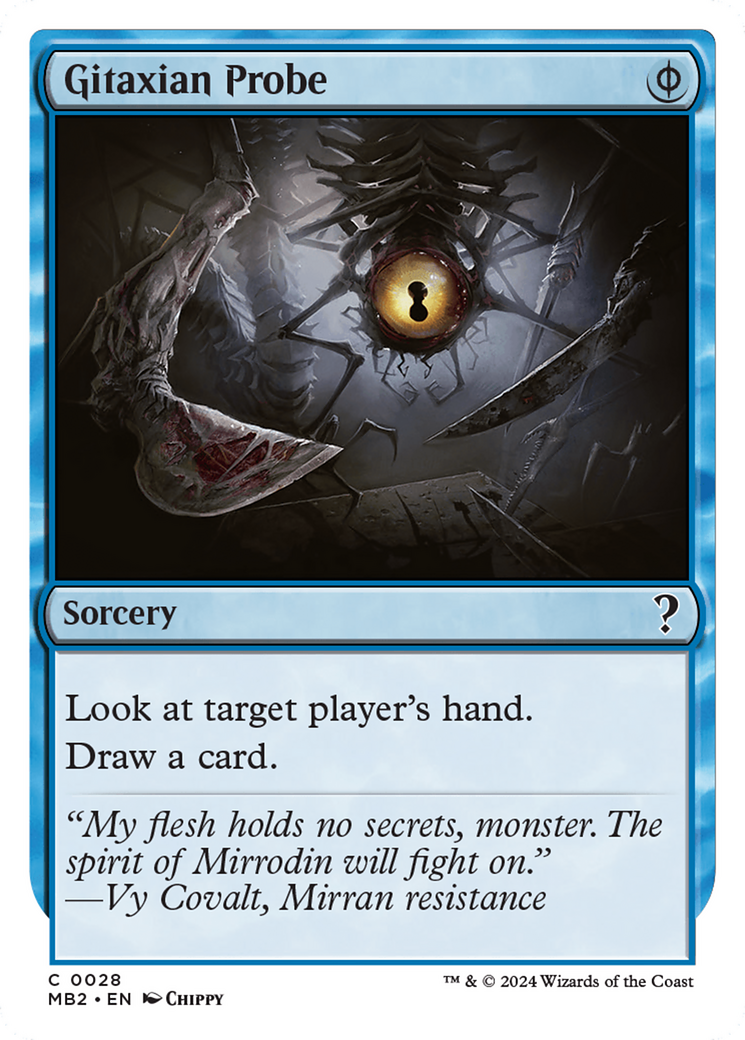 Gitaxian Probe (White Border) [Mystery Booster 2] | Chromatic Games
