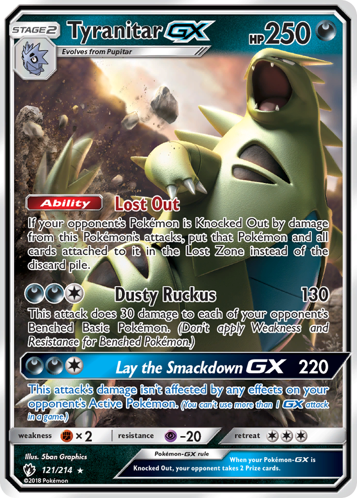 Tyranitar GX (121/214) [Sun & Moon: Lost Thunder] | Chromatic Games