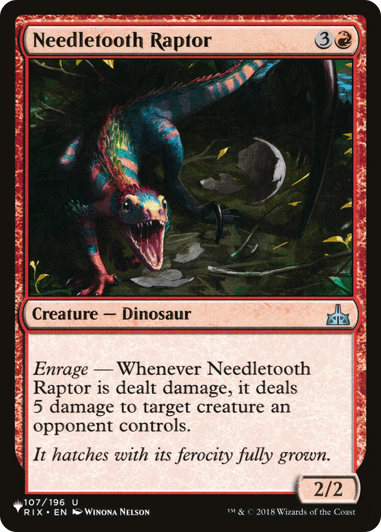 Needletooth Raptor [The List Reprints] | Chromatic Games