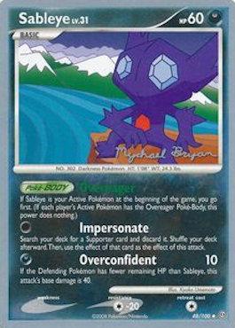 Sableye LV.31 (48/100) (Happy Luck - Mychael Bryan) [World Championships 2010] | Chromatic Games