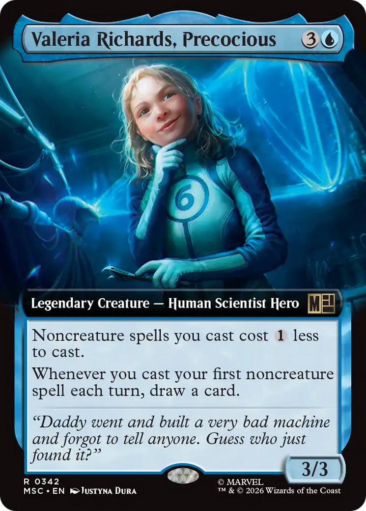 Valeria Richards, Precocious (Extended Art) [Marvel Super Heroes Commander] | Chromatic Games