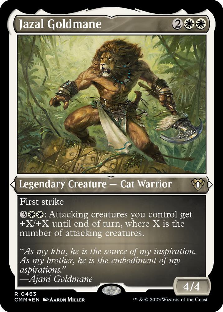 Jazal Goldmane 463 (Commander Masters)  - Etched Foil | Chromatic Games