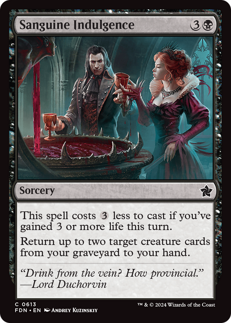 Sanguine Indulgence [Foundations] | Chromatic Games