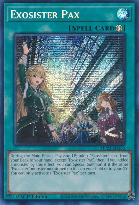 Exosister Pax [MP23-EN260] Prismatic Secret Rare | Chromatic Games