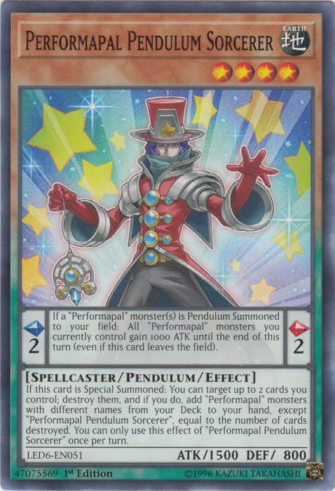 Performapal Pendulum Sorcerer [LED6-EN051] Common | Chromatic Games