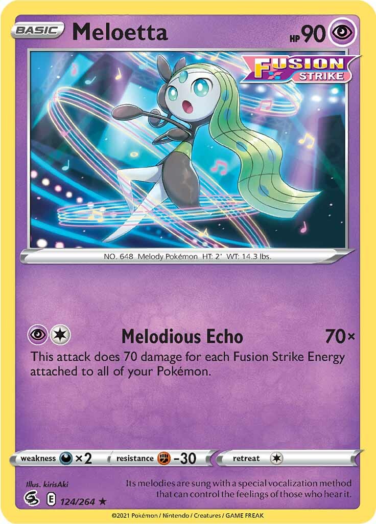 Meloetta (124/264) [Sword & Shield: Fusion Strike] | Chromatic Games