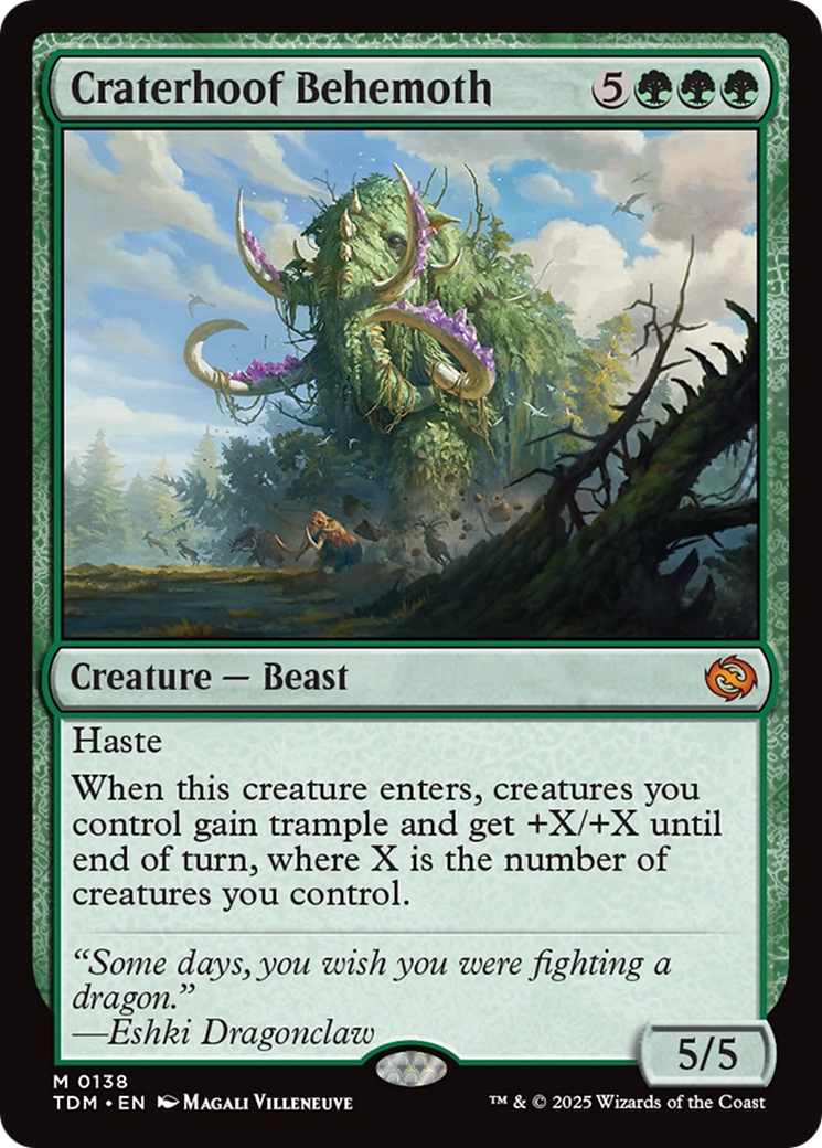 Craterhoof Behemoth [Tarkir: Dragonstorm] | Chromatic Games