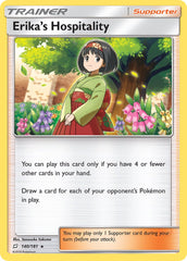 Erika's Hospitality (140/181) (Theme Deck Exclusive) [Sun & Moon: Team Up] | Chromatic Games