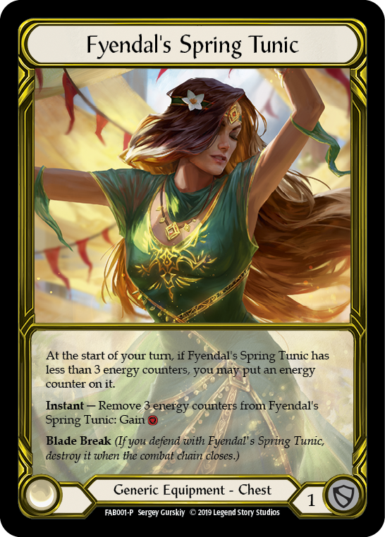 Fyendal's Spring Tunic [FAB001-P] (Promo)  1st Edition Cold Foil - Golden | Chromatic Games