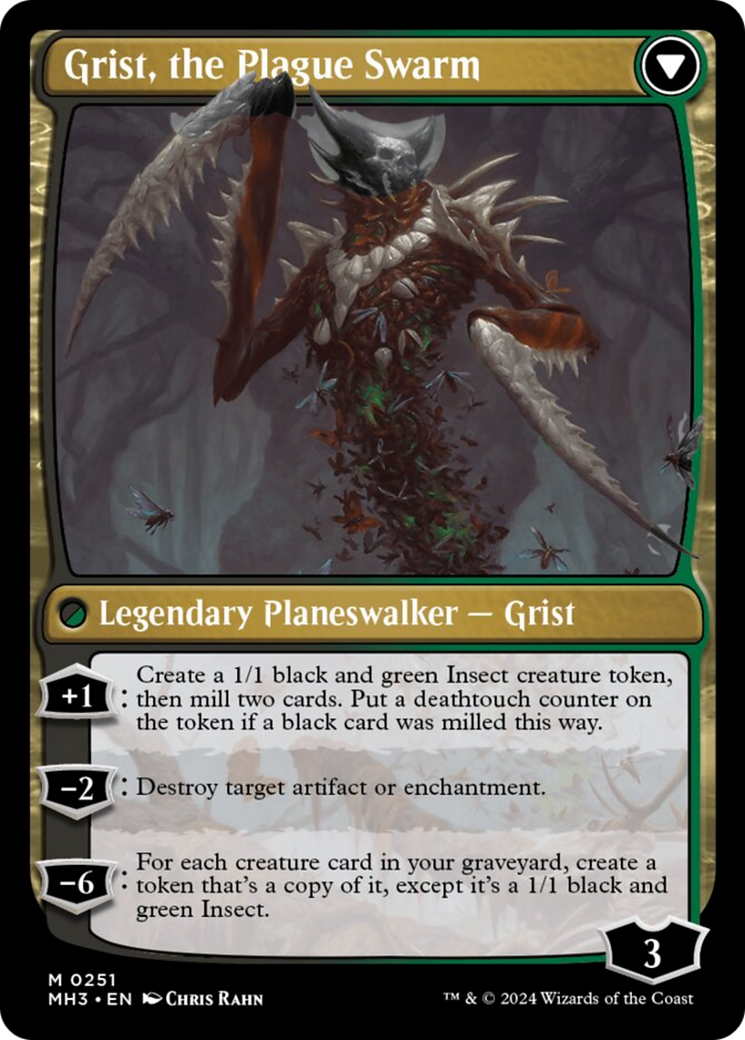 Grist, Voracious Larva // Grist, the Plague Swarm [Modern Horizons 3] | Chromatic Games