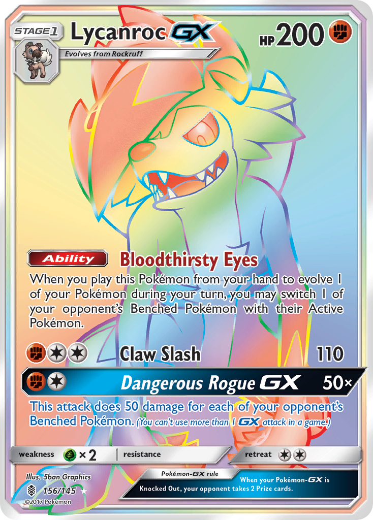 Lycanroc GX (156/145) [Sun & Moon: Guardians Rising] | Chromatic Games