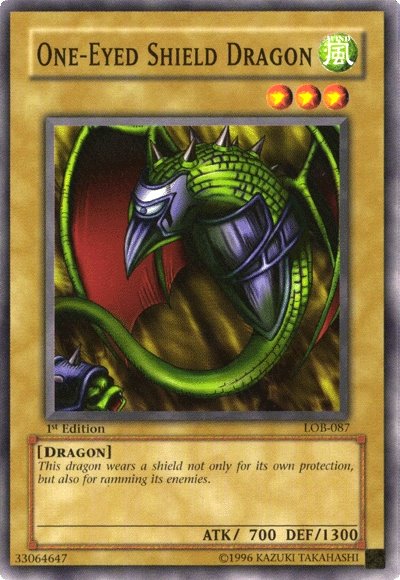 One-Eyed Shield Dragon [LOB-087] Common | Chromatic Games
