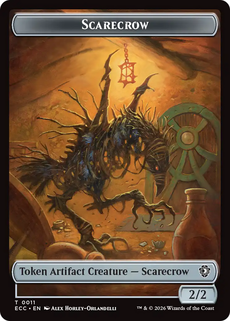 Snake // Scarecrow Double-Sided Token [Lorwyn Eclipsed Tokens] | Chromatic Games