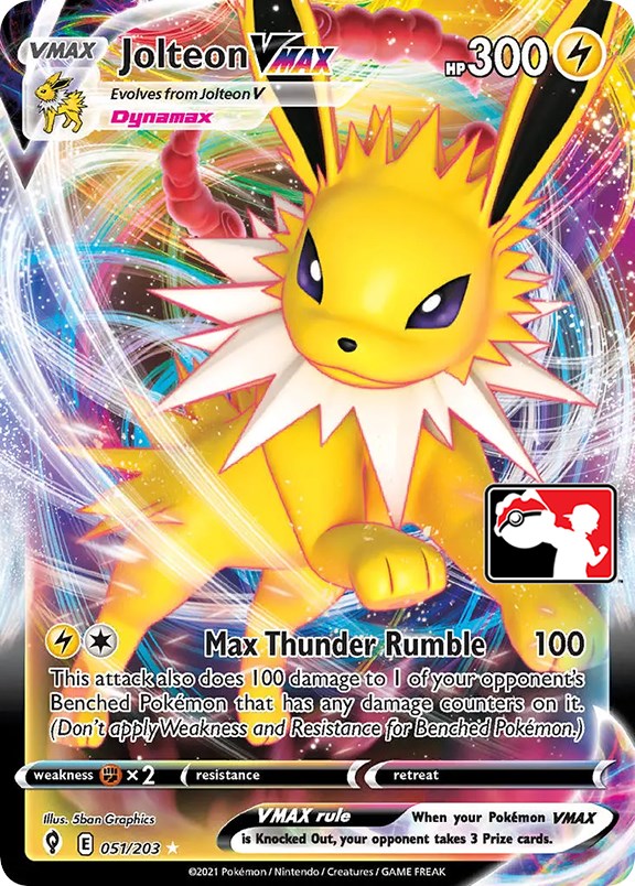 Jolteon VMAX (051/203) [Prize Pack Series One] | Chromatic Games