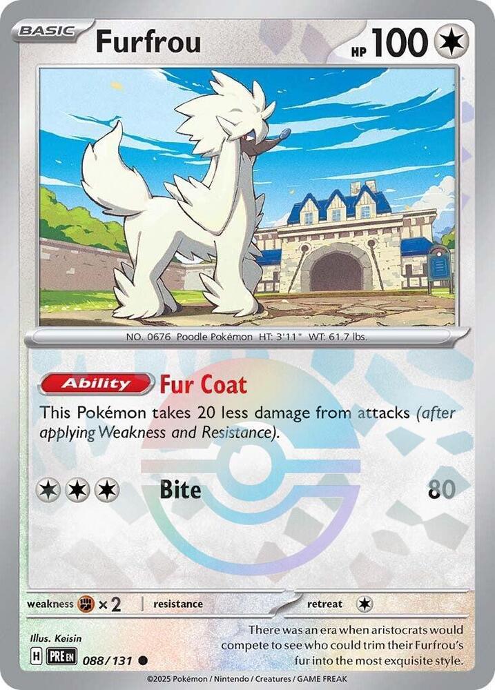 Furfrou (088/131) (Poke Ball Pattern) [Scarlet & Violet: Prismatic Evolutions] | Chromatic Games