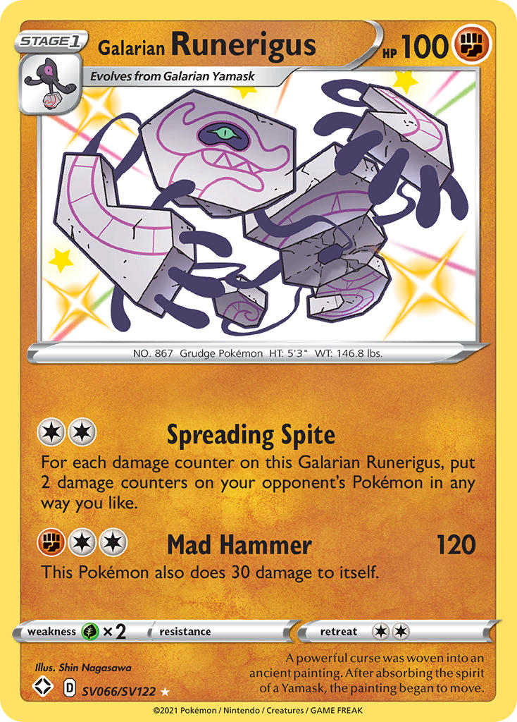 Galarian Runerigus (SV066/SV122) [Sword & Shield: Shining Fates] | Chromatic Games