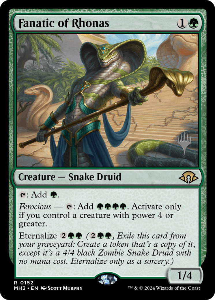 Fanatic of Rhonas [Lorwyn Eclipsed Promos] | Chromatic Games