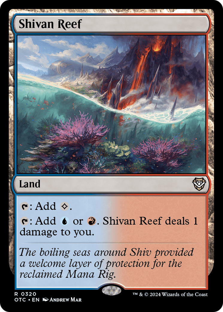 Shivan Reef [Outlaws of Thunder Junction Commander] | Chromatic Games