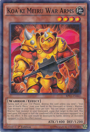 Koa'ki Meiru War Arms [BP03-EN061] Shatterfoil Rare | Chromatic Games