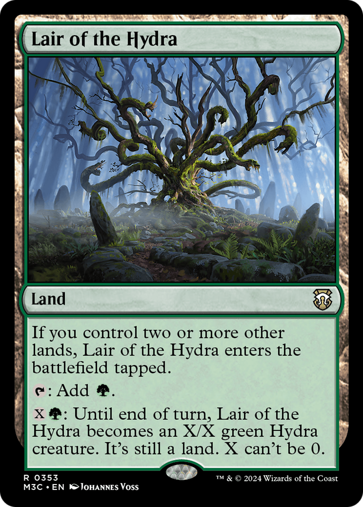 Lair of the Hydra (Ripple Foil) [Modern Horizons 3 Commander] | Chromatic Games