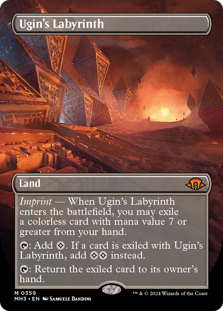 Ugin's Labyrinth (Borderless) [Modern Horizons 3] | Chromatic Games