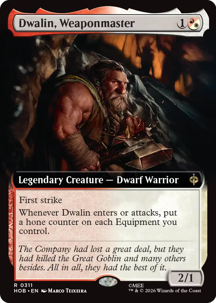 Dwalin, Weaponmaster (Extended Art) [The Hobbit] | Chromatic Games