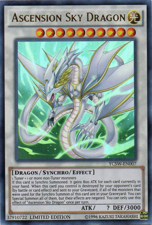 Ascension Sky Dragon [YCSW-EN007] Ultra Rare | Chromatic Games