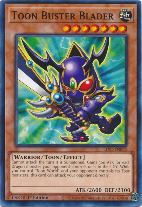 Toon Buster Blader [LDS1-EN065] Common | Chromatic Games