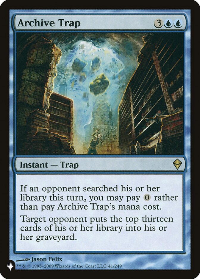 Archive Trap [The List] | Chromatic Games