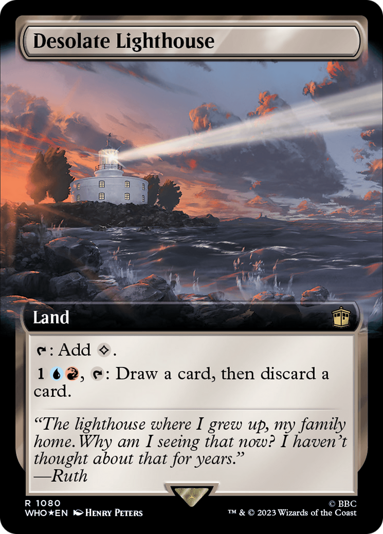 Desolate Lighthouse (Extended Art) (Surge Foil) [Doctor Who] | Chromatic Games