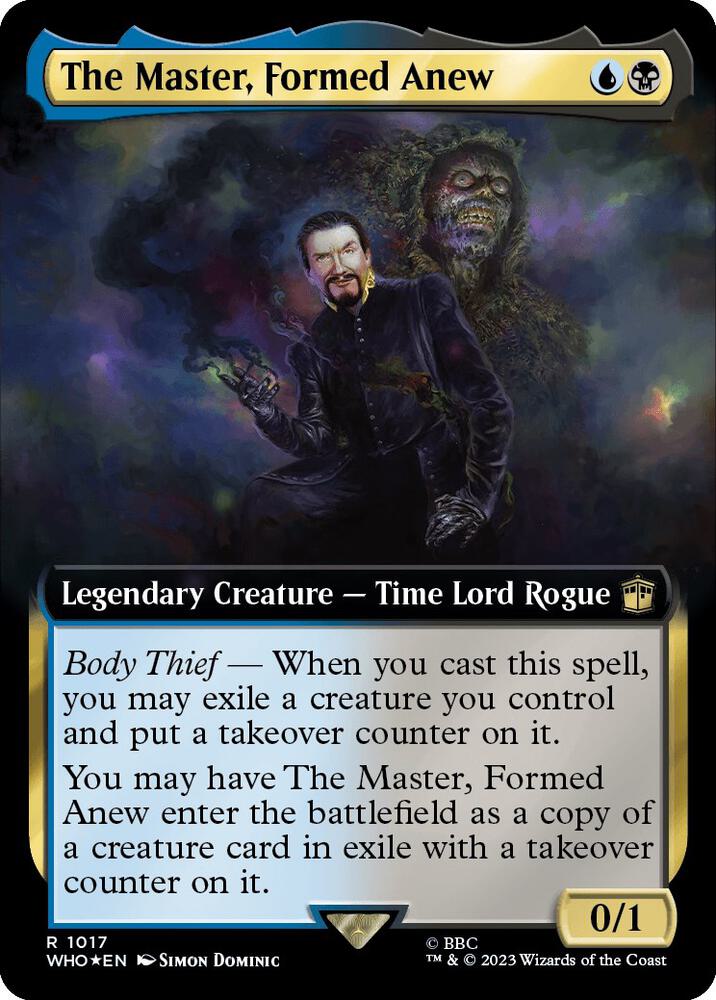 The Master, Formed Anew 1017/331 (Universes Beyond: Doctor Who)  - Extended Art Surge Foil | Chromatic Games