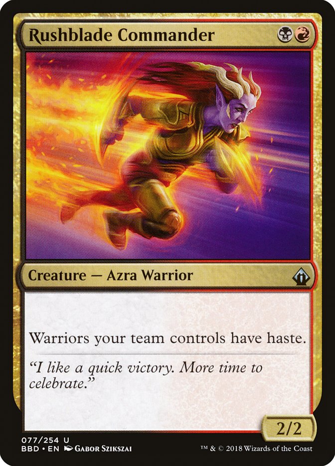 Rushblade Commander 77/254 (Battlebond)  | Chromatic Games
