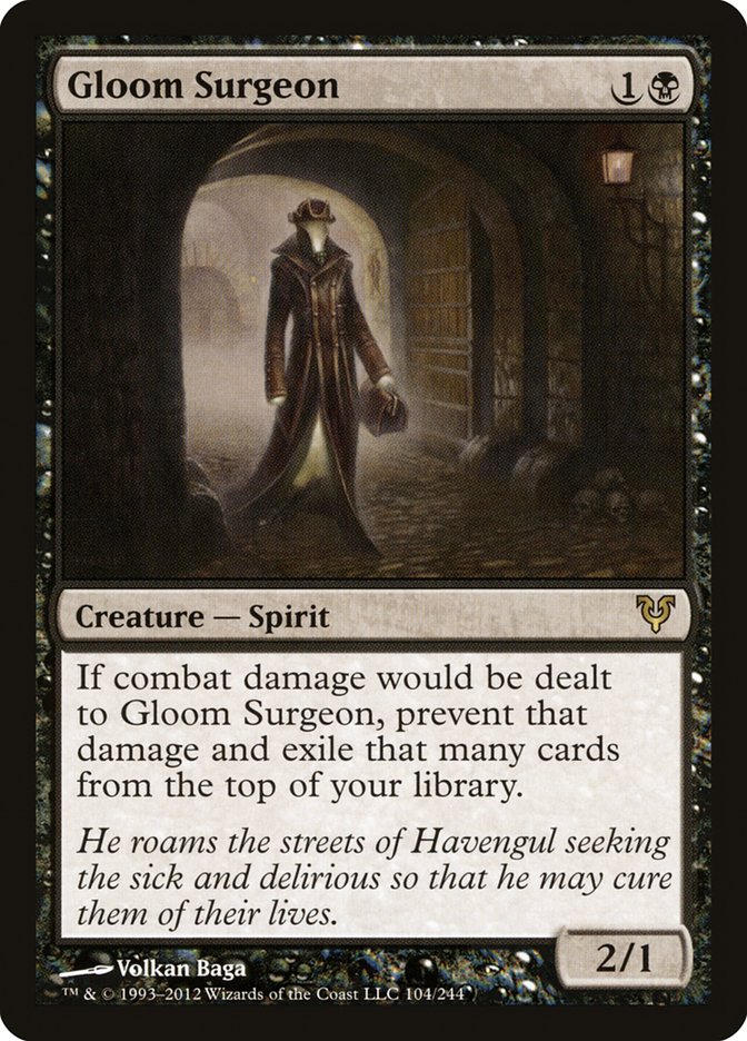 Gloom Surgeon 104/244 (Avacyn Restored)  | Chromatic Games