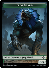 Frog Lizard // Merfolk (0003) Double-Sided Token [The Lost Caverns of Ixalan Commander Tokens] | Chromatic Games